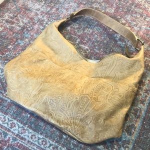 American Leather Co. Embossed Should Bag